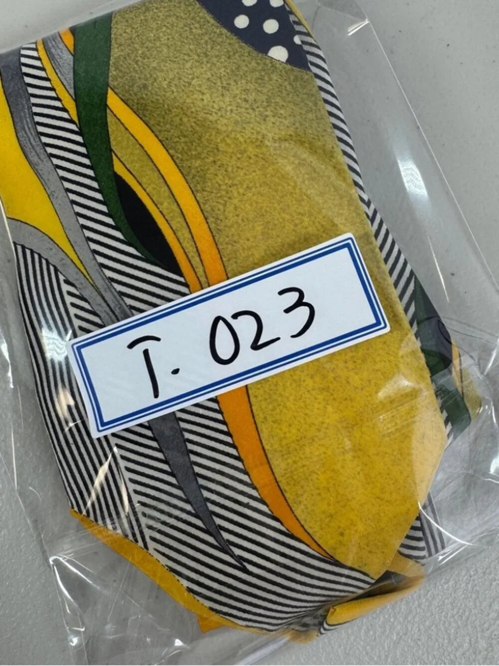 Sazzari Silk Tie Yellow Abstract Stripe Made in Italy Designer Necktie Novelty